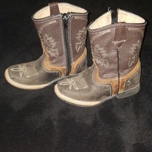 Kids authentic leather boots